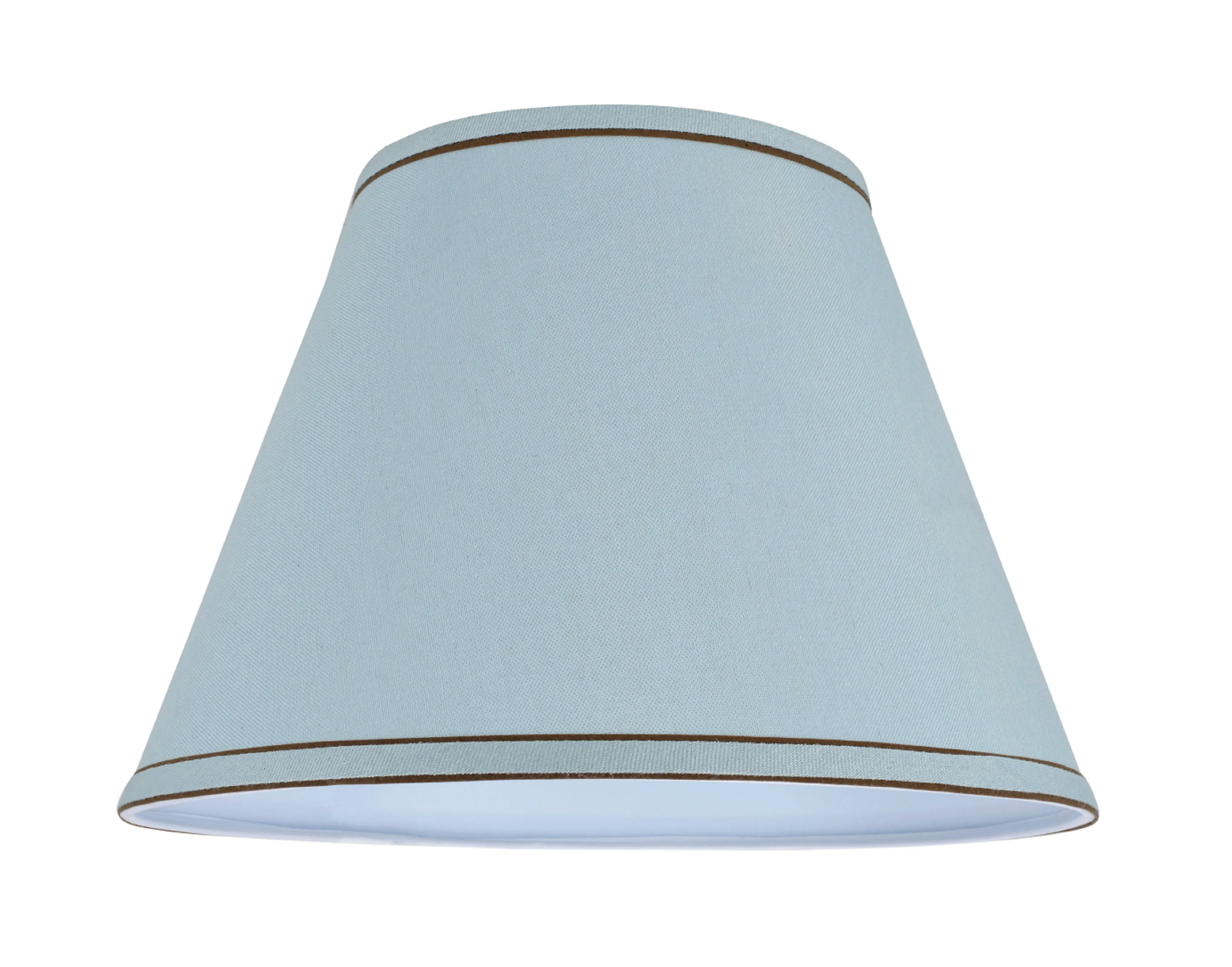 # 32183 Transitional Hardback Empire Shape Spider Construction Lamp Shade in Light Blue, 13" wide (7" x 13" x 9 1/2")