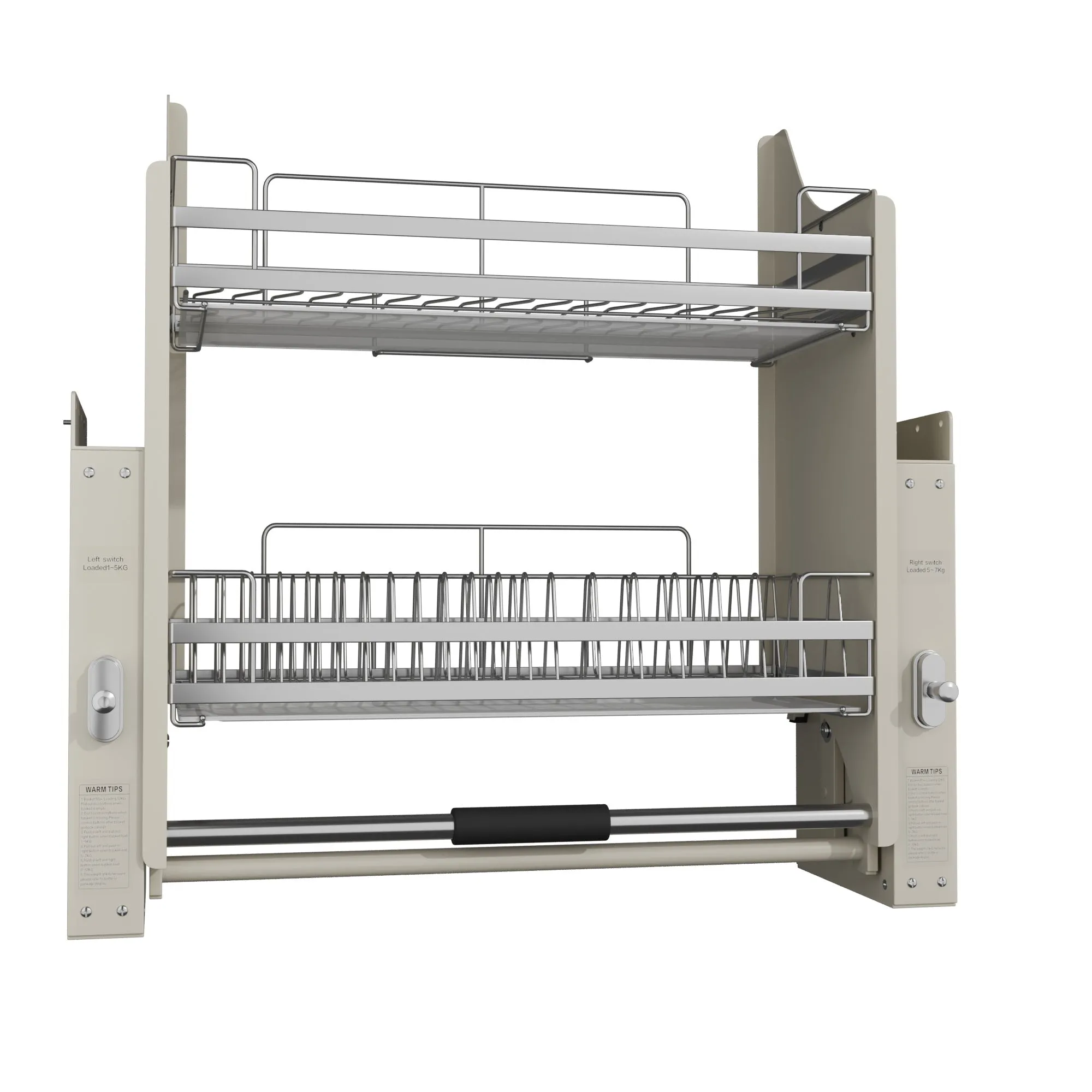 2 Tier Pull-Out Cabinet Organizer Drop Down-700MM