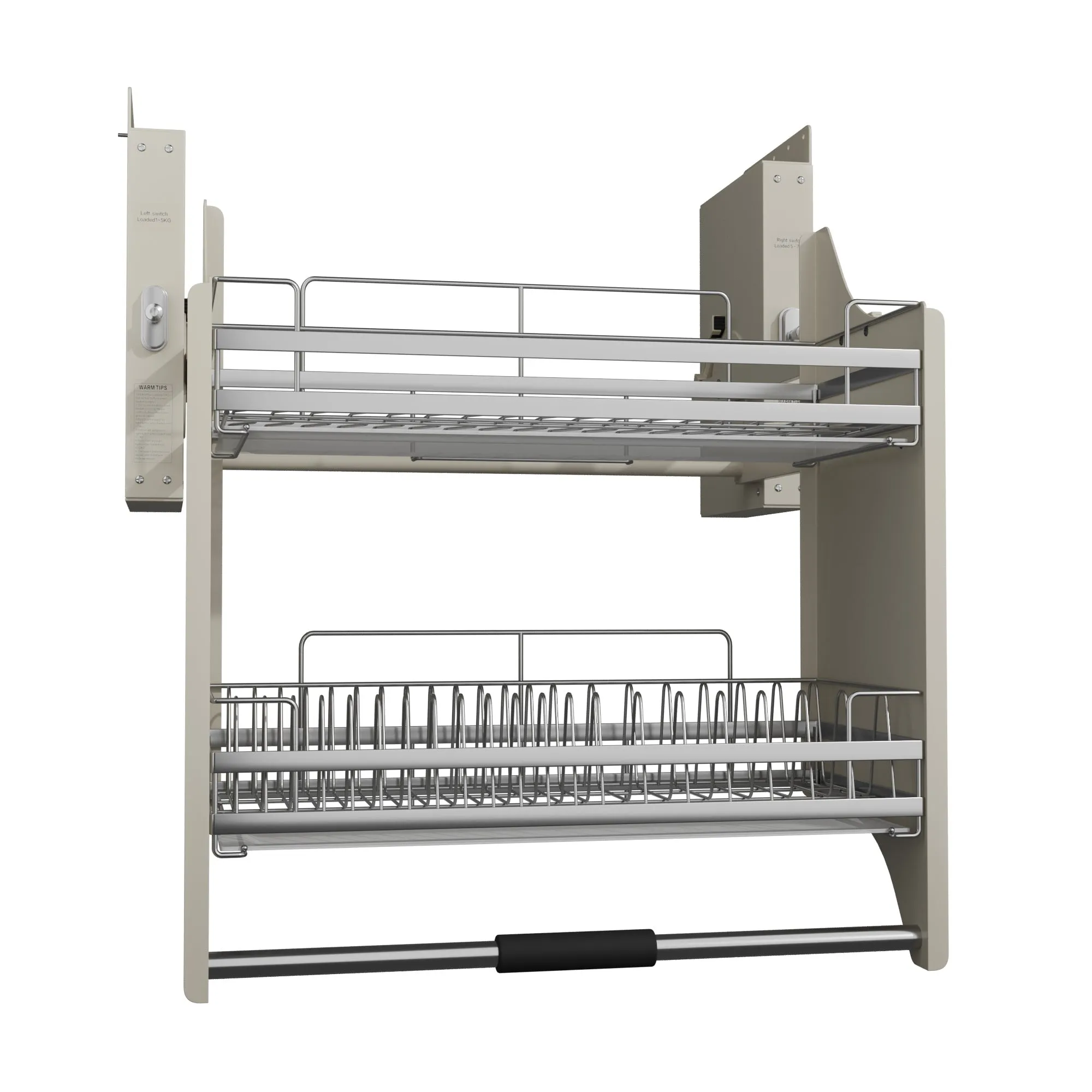 2 Tier Pull-Out Cabinet Organizer Drop Down-700MM