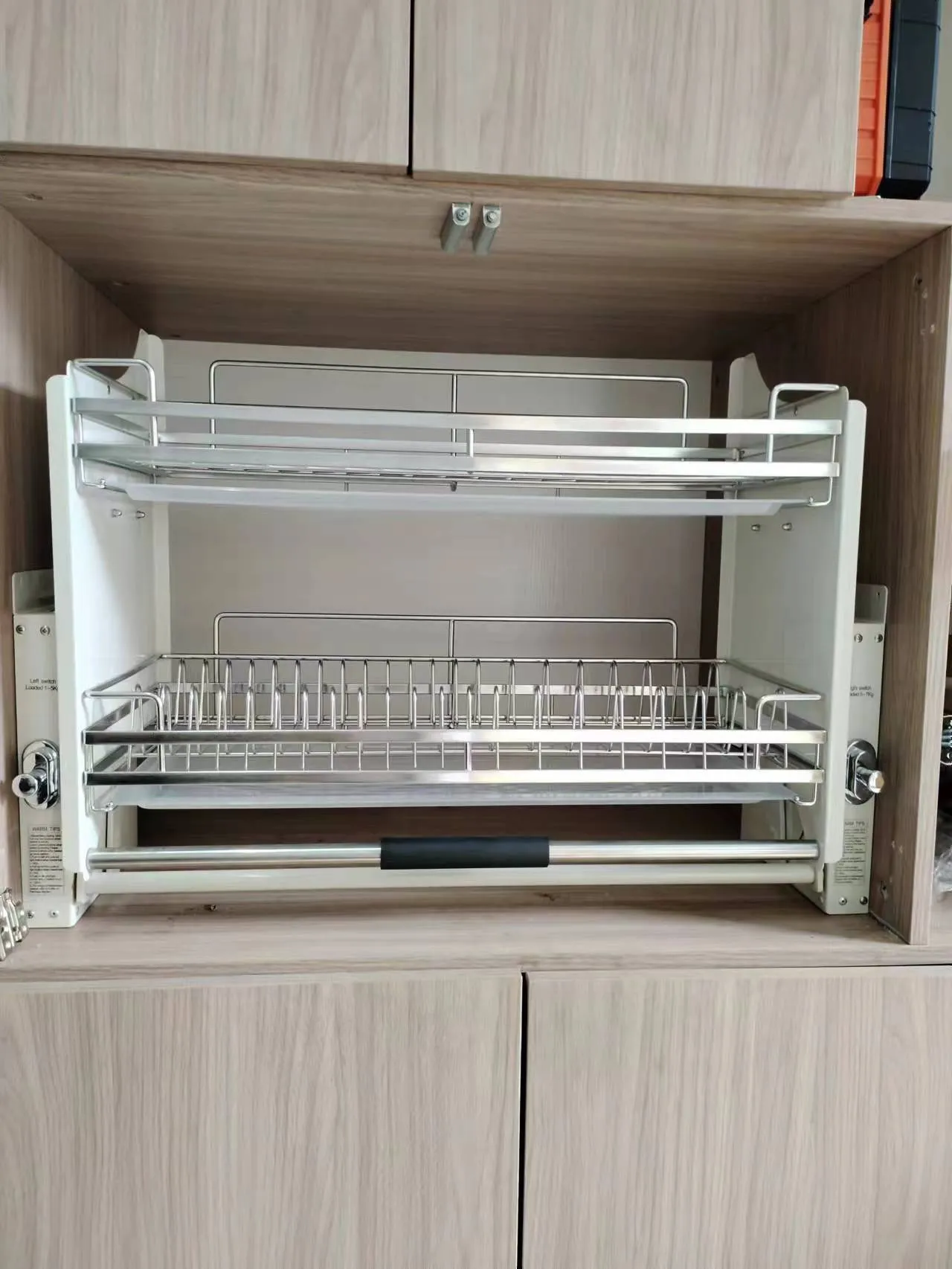 2 Tier Pull-Out Cabinet Organizer Drop Down-700MM