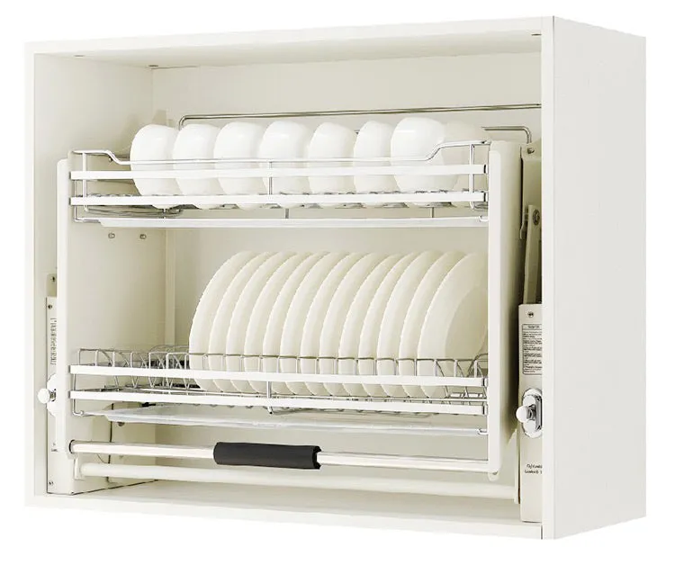 2 Tier Pull-Out Cabinet Organizer Drop Down-700MM
