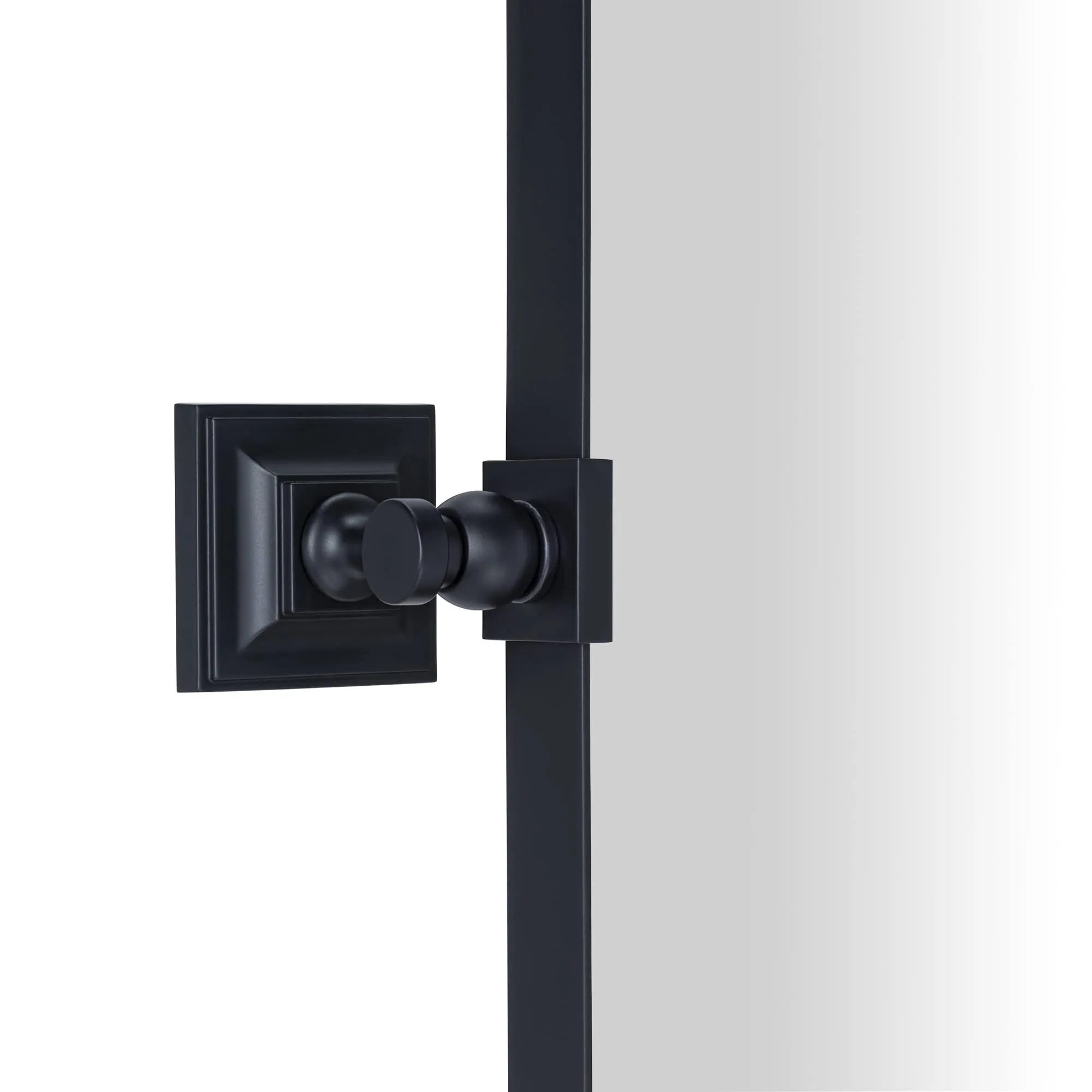 20 in. W x 30 in. H Rectangular Pivoting Metal Framed Wall Mounted Bathroom Vanity Mirror in Matt Black