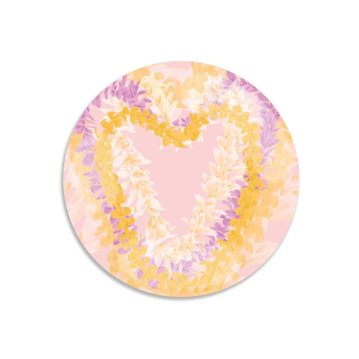 4in Heart Lei Coaster