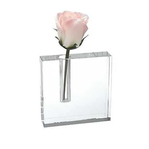 6" Hand Crafted Crystal Bud Vase