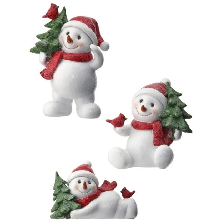 6" Playful Snowman Figuring, 3 Assorted