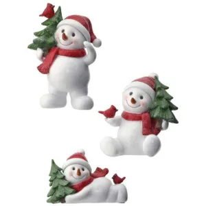 6" Playful Snowman Figuring, 3 Assorted