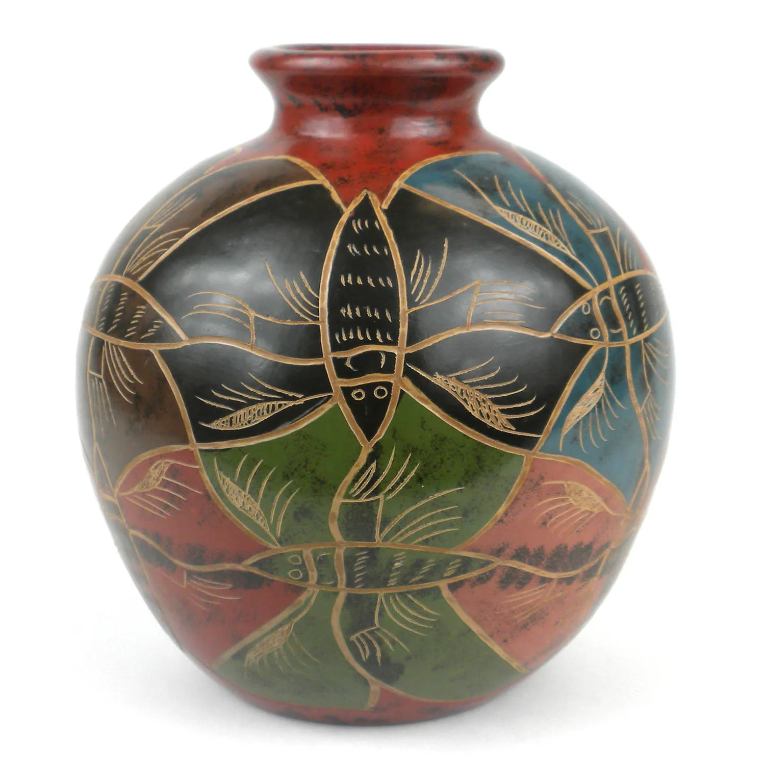 7 inch Tall Vase Modern Butterfly Esperanza en Accion