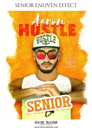 Aaron Hustle - Senior Enliven Effect Photography Template