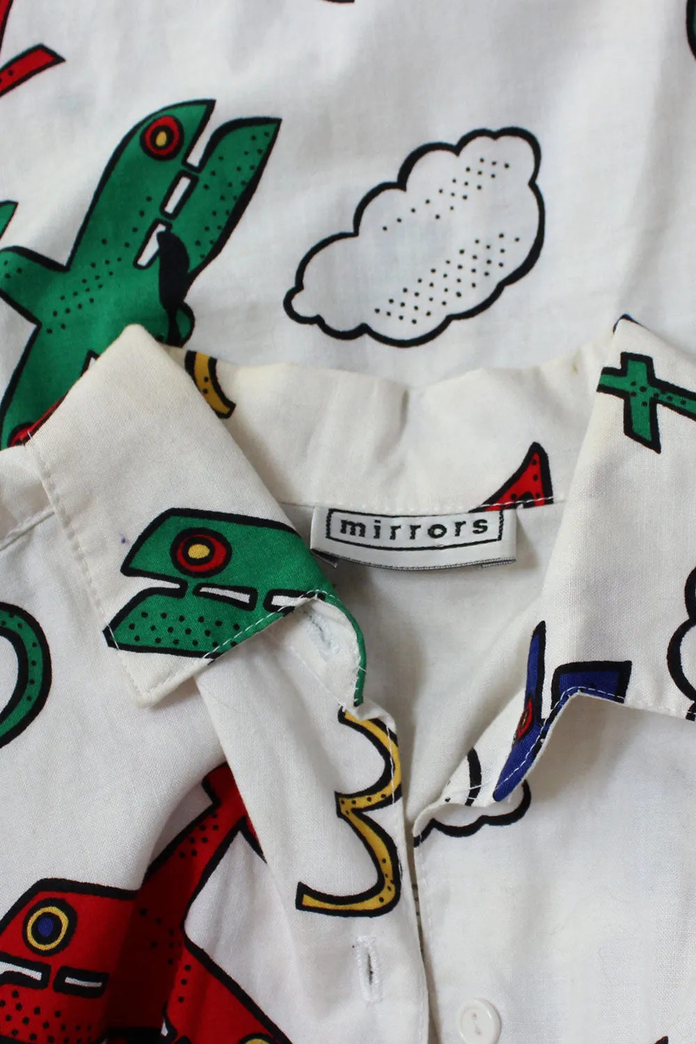 Aeroplane Novelty Buttondown S/M