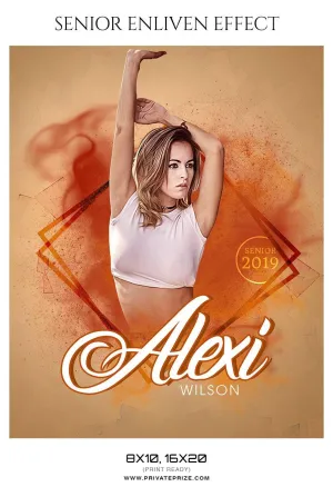 Alexi Wilson - Senior Enliven Effect Photography Template