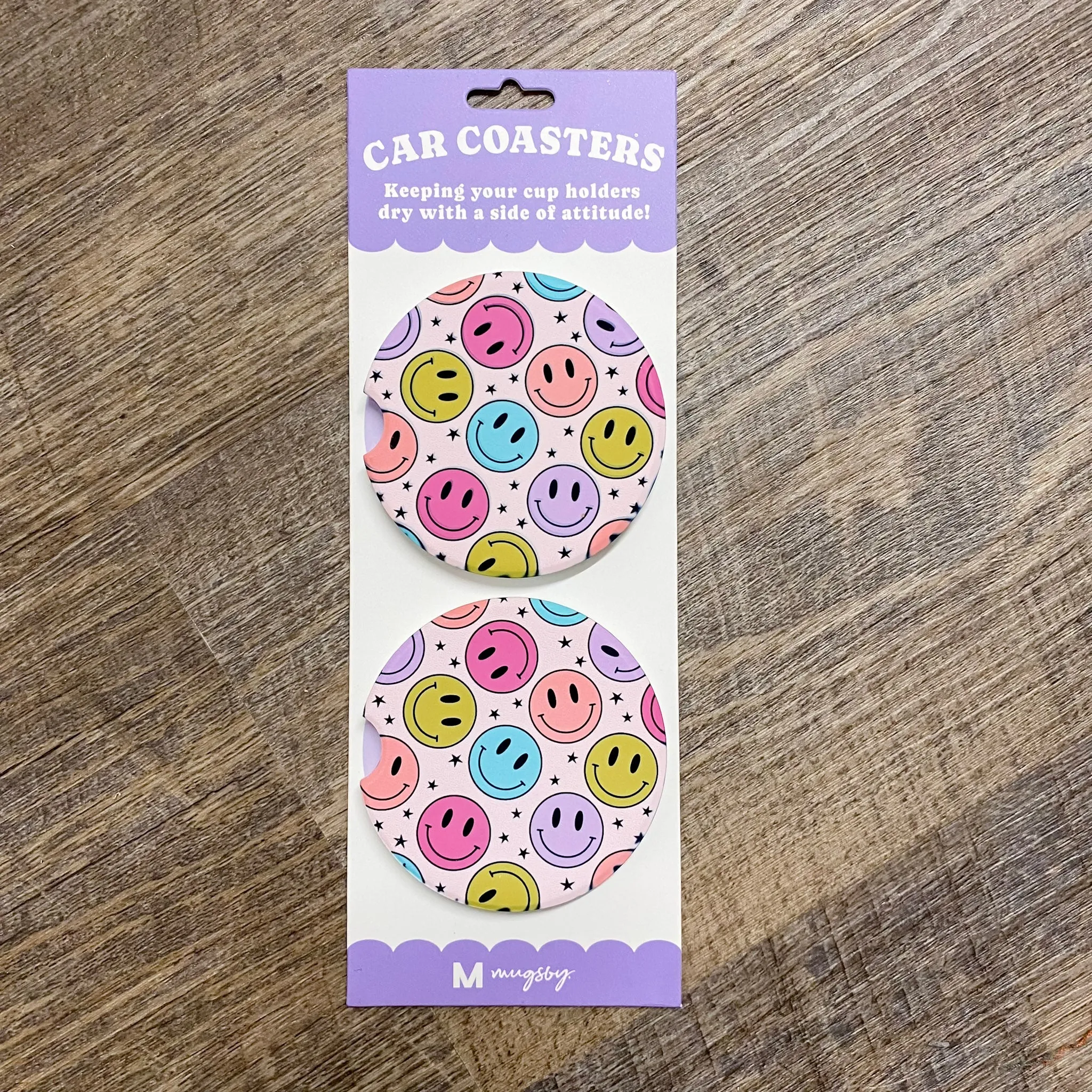 All Smiles Retro Car Coasters