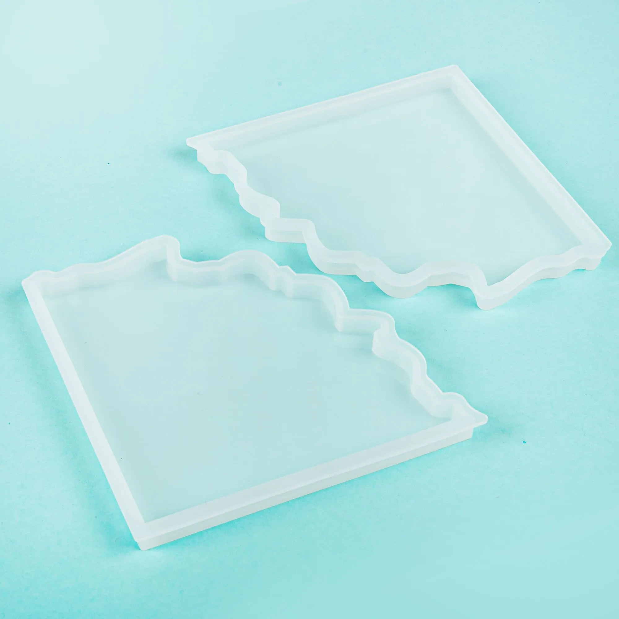 American Crafts Color Pour Resin Mold 2/Pkg-2 Part Agate Coaster