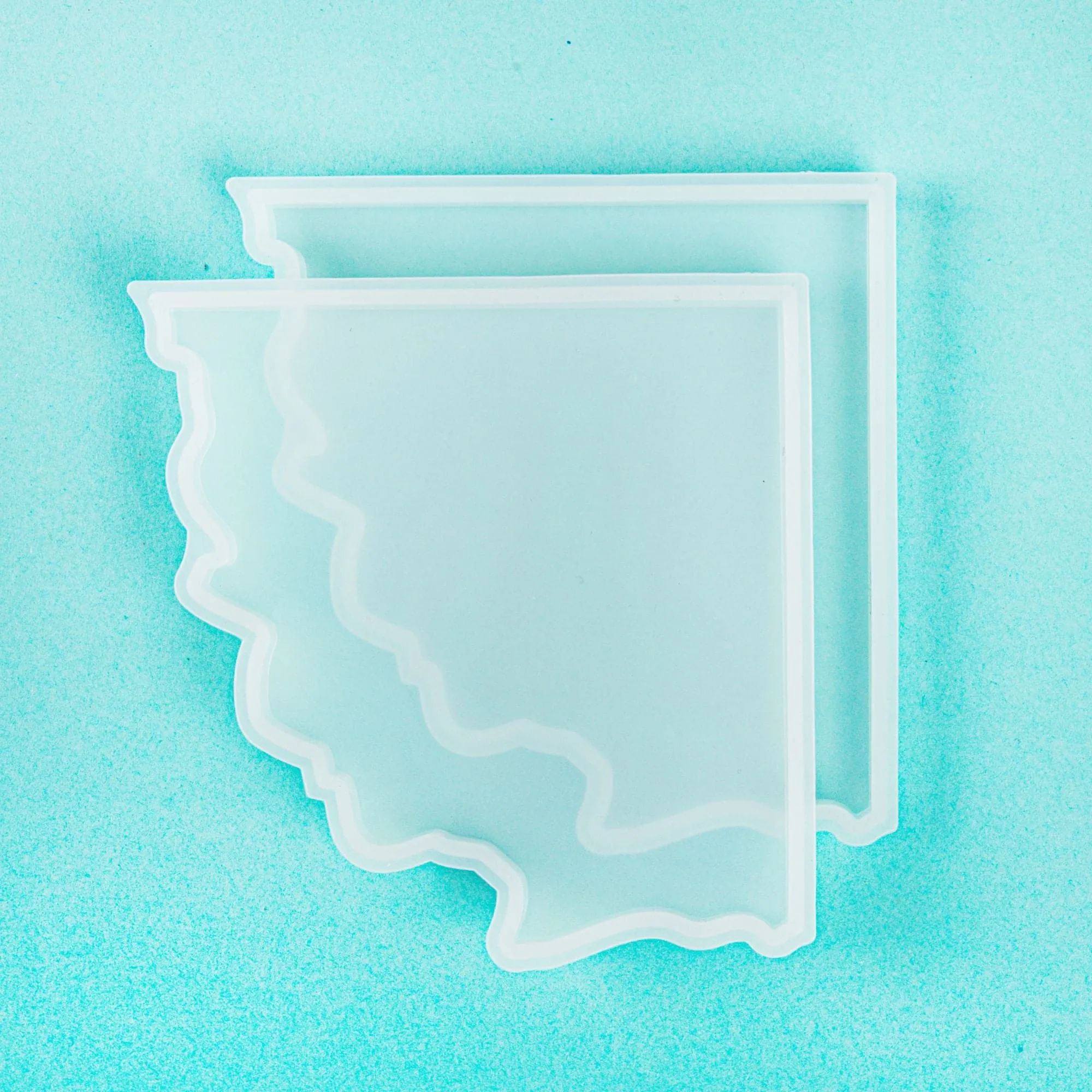 American Crafts Color Pour Resin Mold 2/Pkg-2 Part Agate Coaster