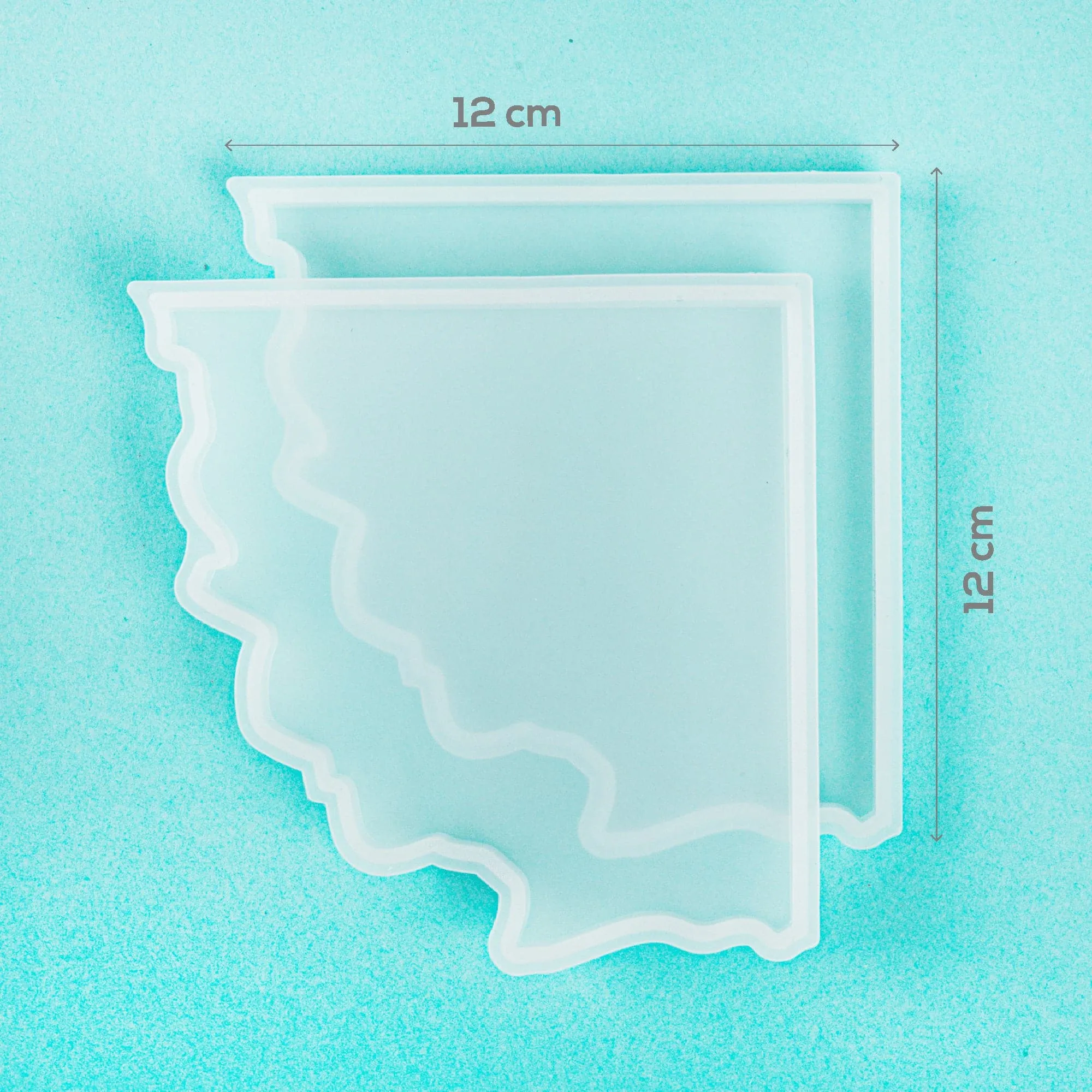 American Crafts Color Pour Resin Mold 2/Pkg-2 Part Agate Coaster