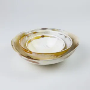 Ankole Cow Horn Decorative or Fruit Bowls