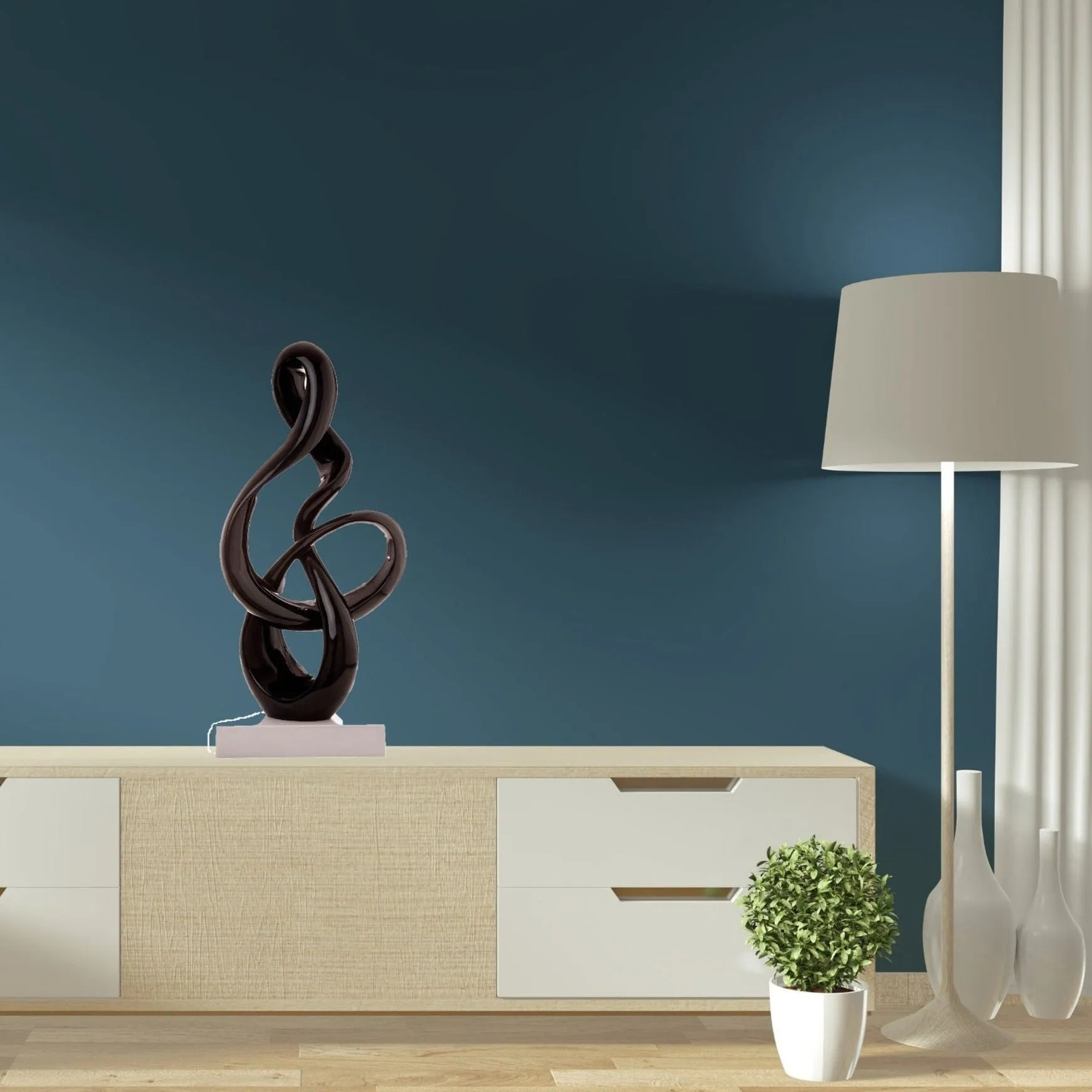Antilia Treble Abstract Sculpture - Large Black