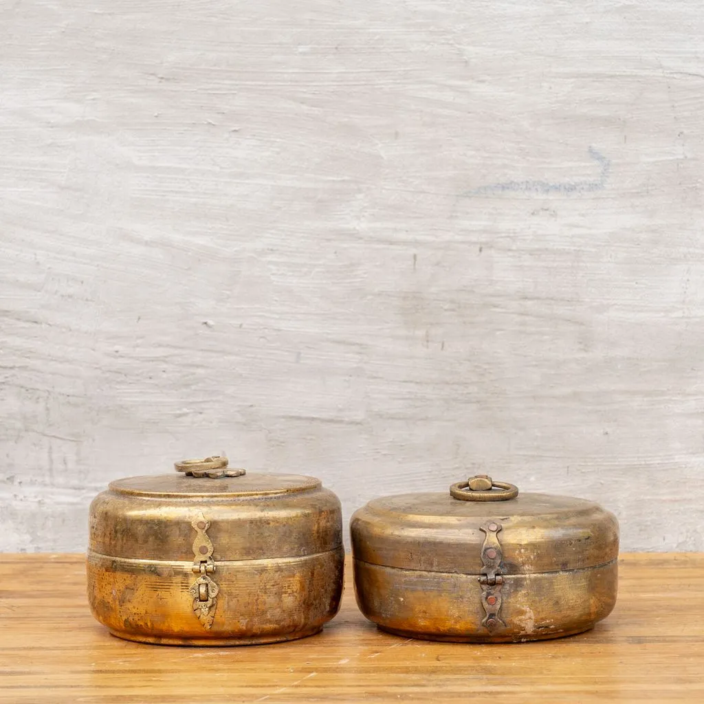Antique Brass Chapati Box