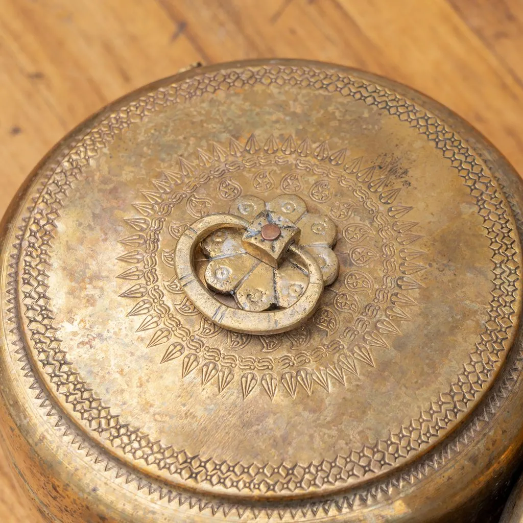 Antique Brass Chapati Box