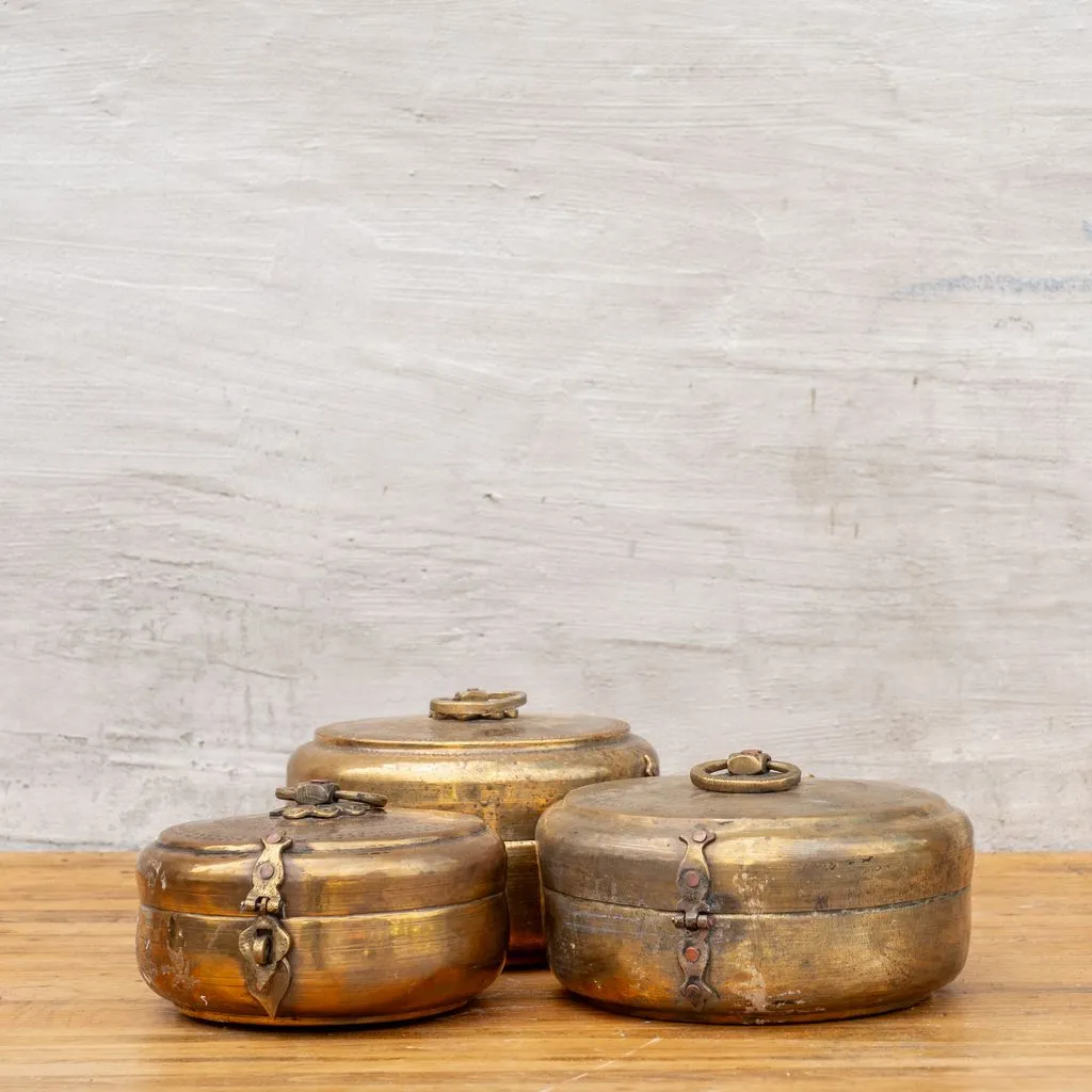 Antique Brass Chapati Box