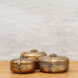 Antique Brass Chapati Box