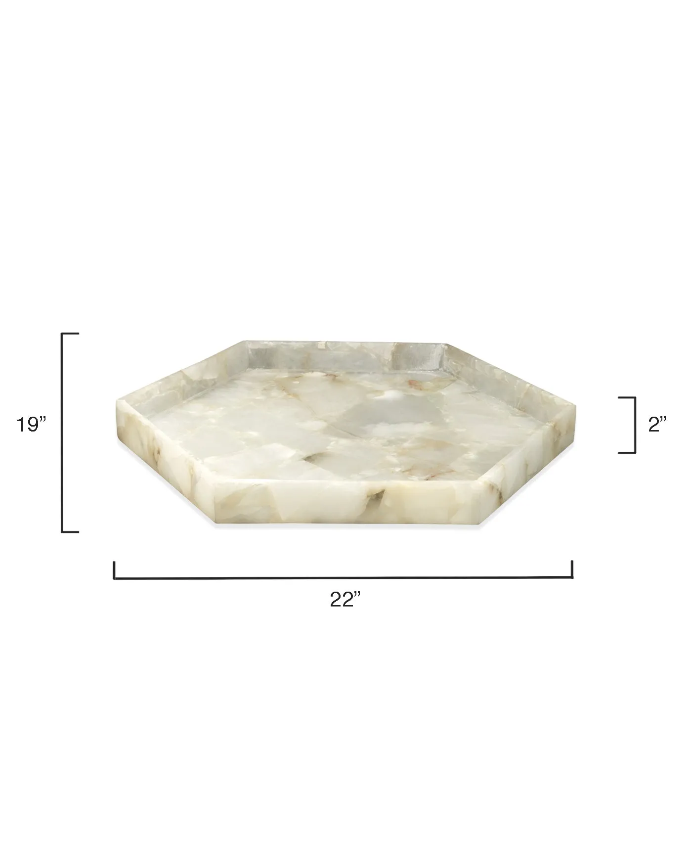 Antonia Hexagon Tray - Large