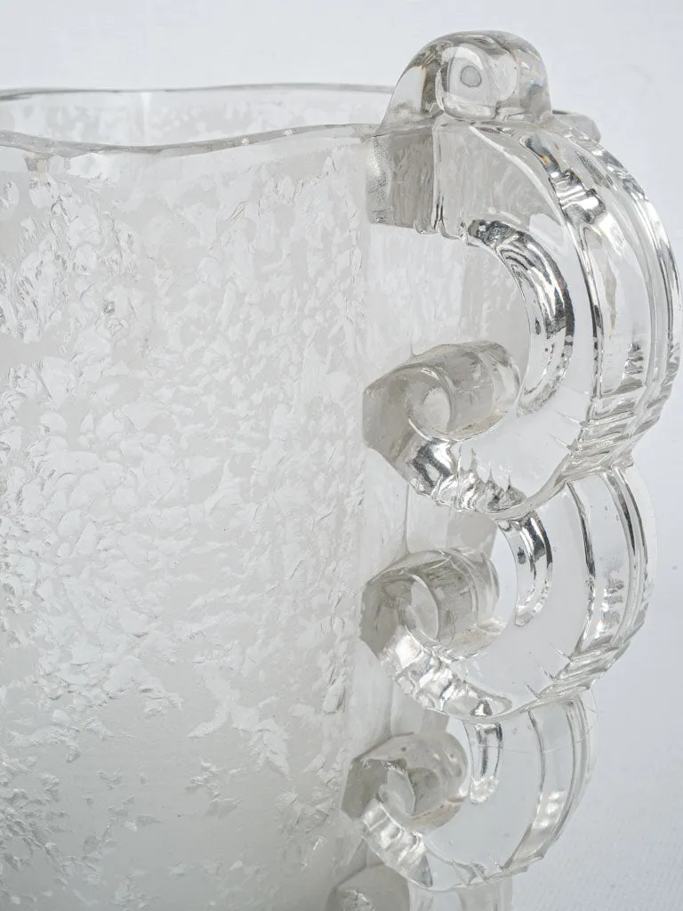 Art Deco crystal glass vase by Pierre D'Avesn - Daum Nancy 7"
