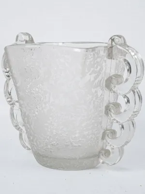 Art Deco crystal glass vase by Pierre D'Avesn - Daum Nancy 7"