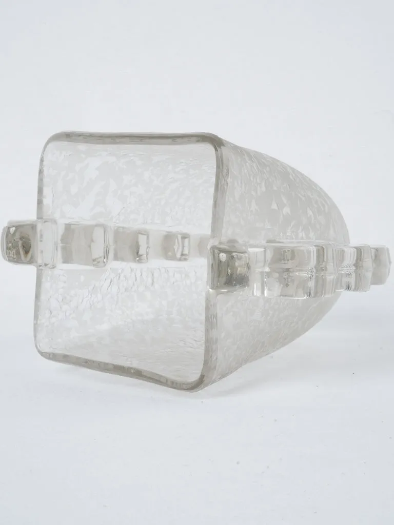 Art Deco crystal glass vase by Pierre D'Avesn - Daum Nancy 7"