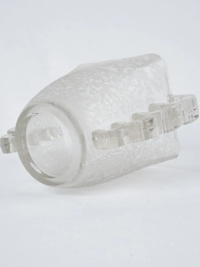 Art Deco crystal glass vase by Pierre D'Avesn - Daum Nancy 7"