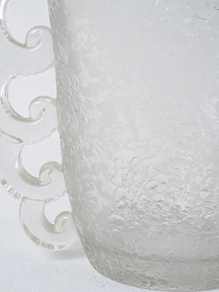 Art Deco crystal glass vase by Pierre D'Avesn - Daum Nancy 7"