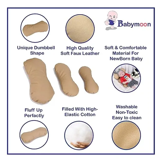 Babymoon 3pc Dumble Posing Pillow Photoshoot Prop - Brown