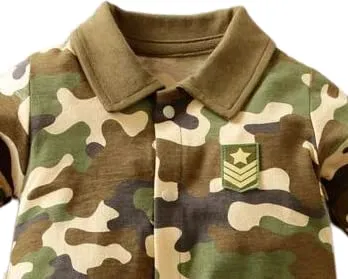 Babymoon Army Romper Costume | Baby Photography Props | 1 Yr
