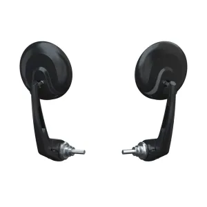 Bar End Mirror and Mount Kit in Black, Pair