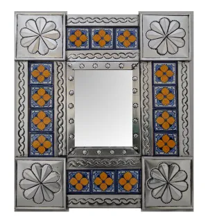 Beautiful Tiled Mirror (42x37cm)