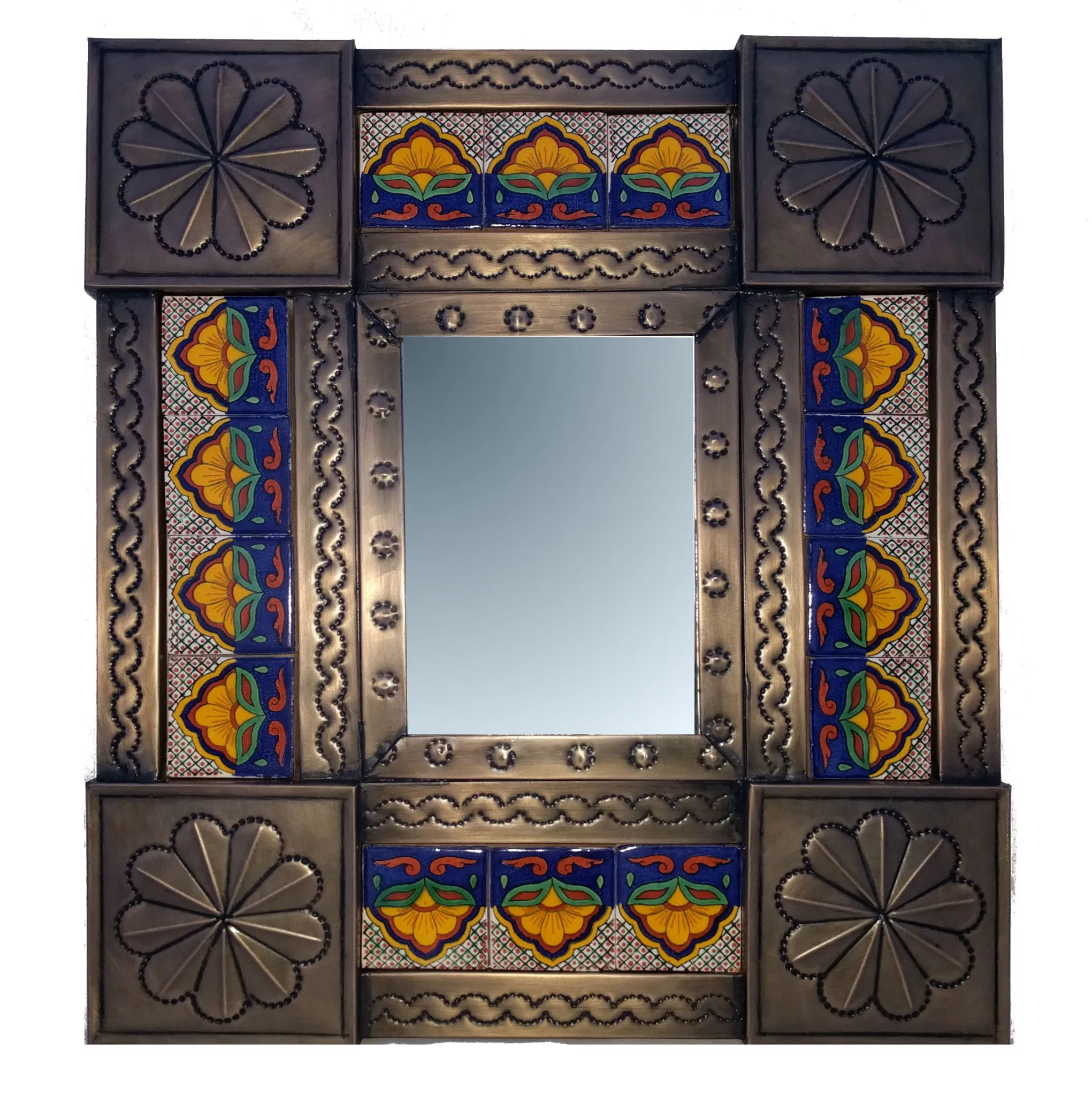 Beautiful Tiled Mirror (42x37cm)