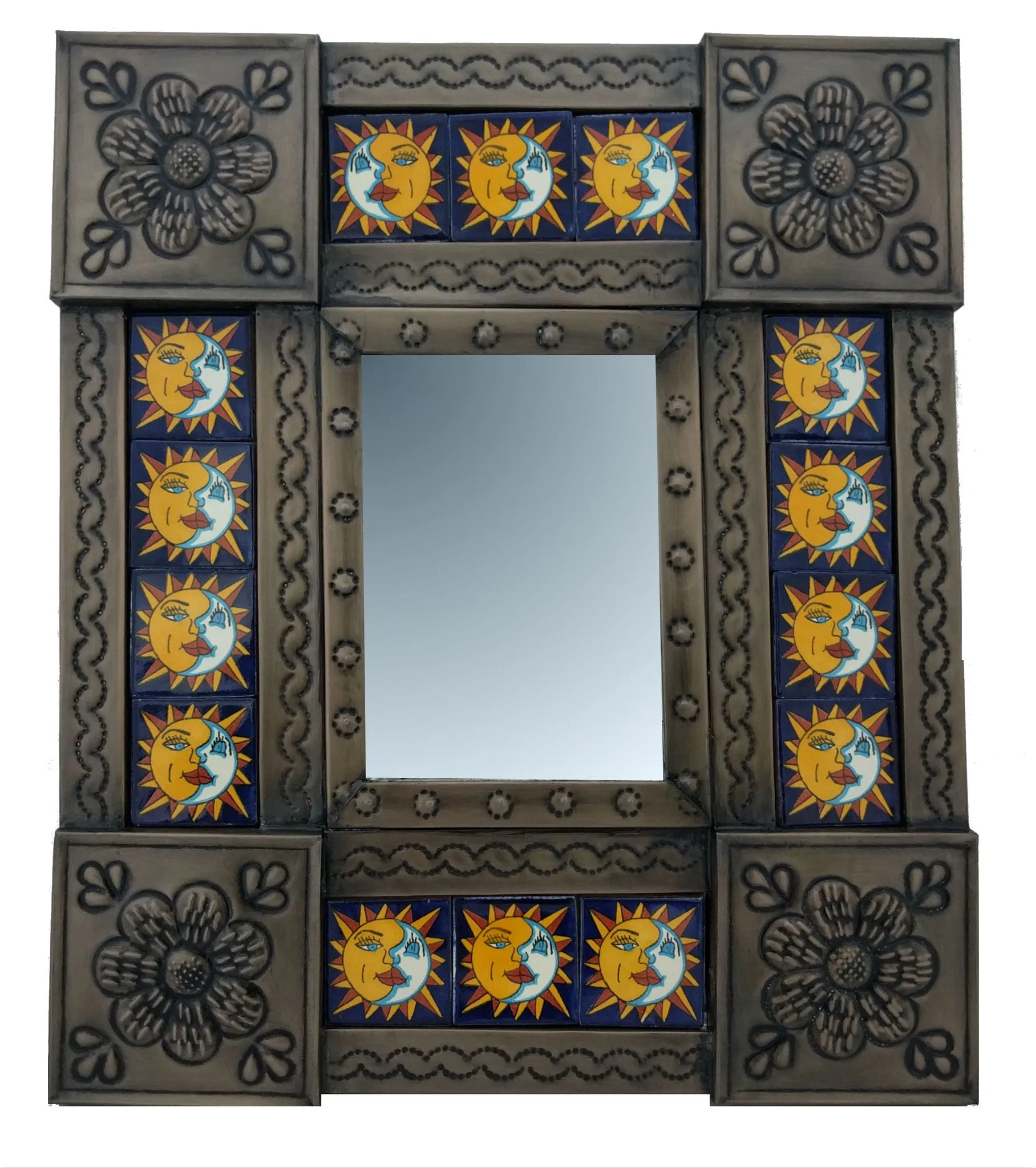 Beautiful Tiled Mirror (42x37cm)