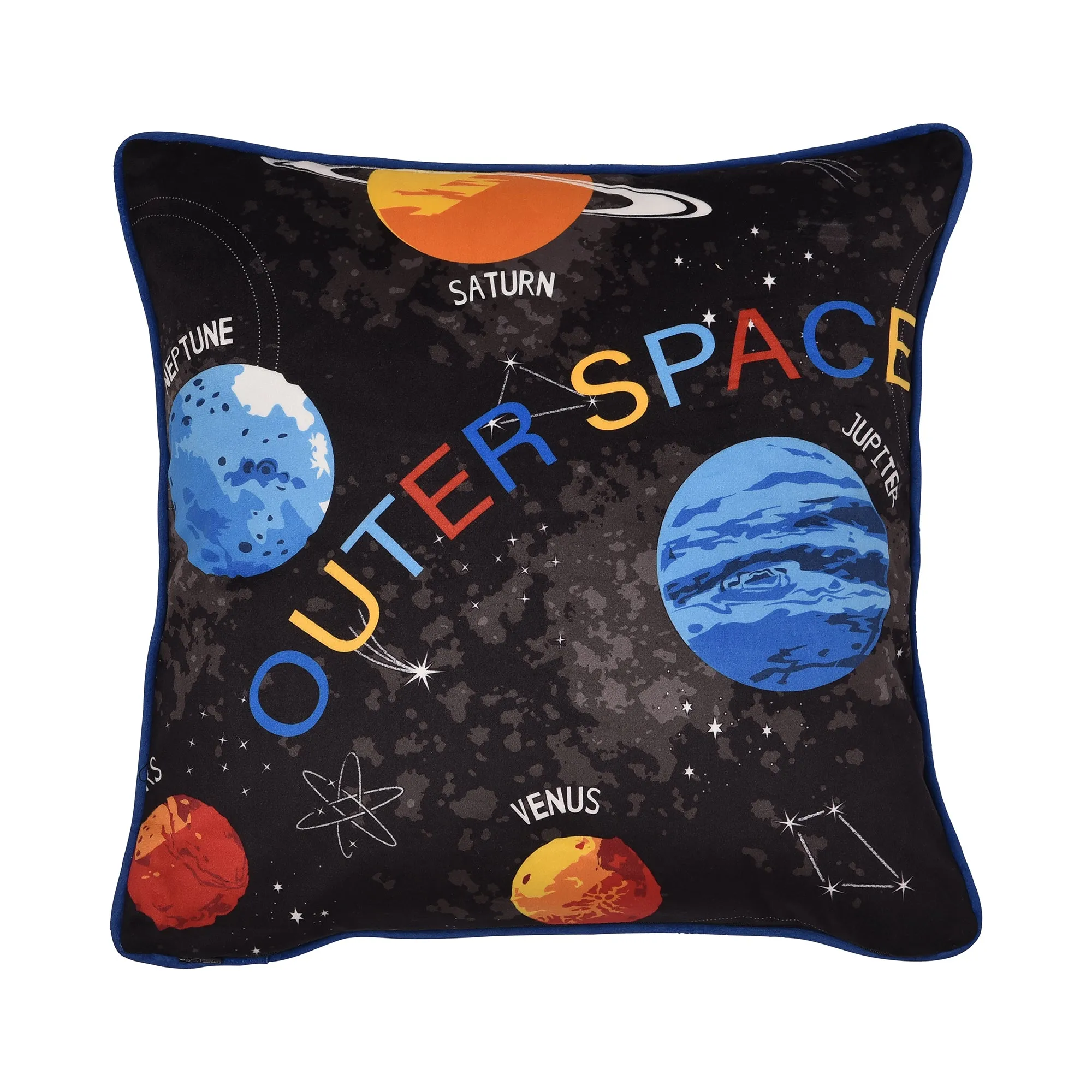 Bedlam Outer Space Cushion - Black