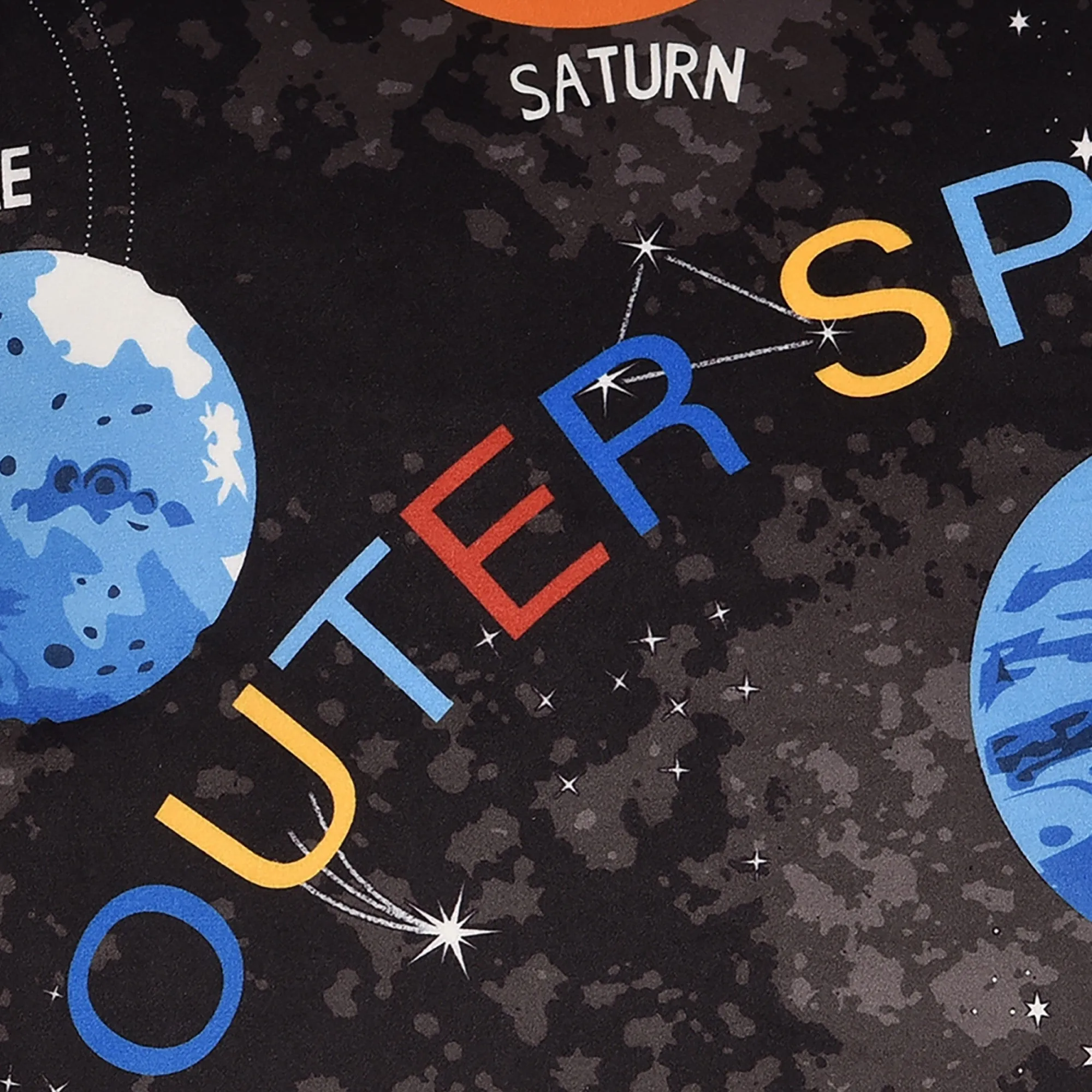 Bedlam Outer Space Cushion - Black