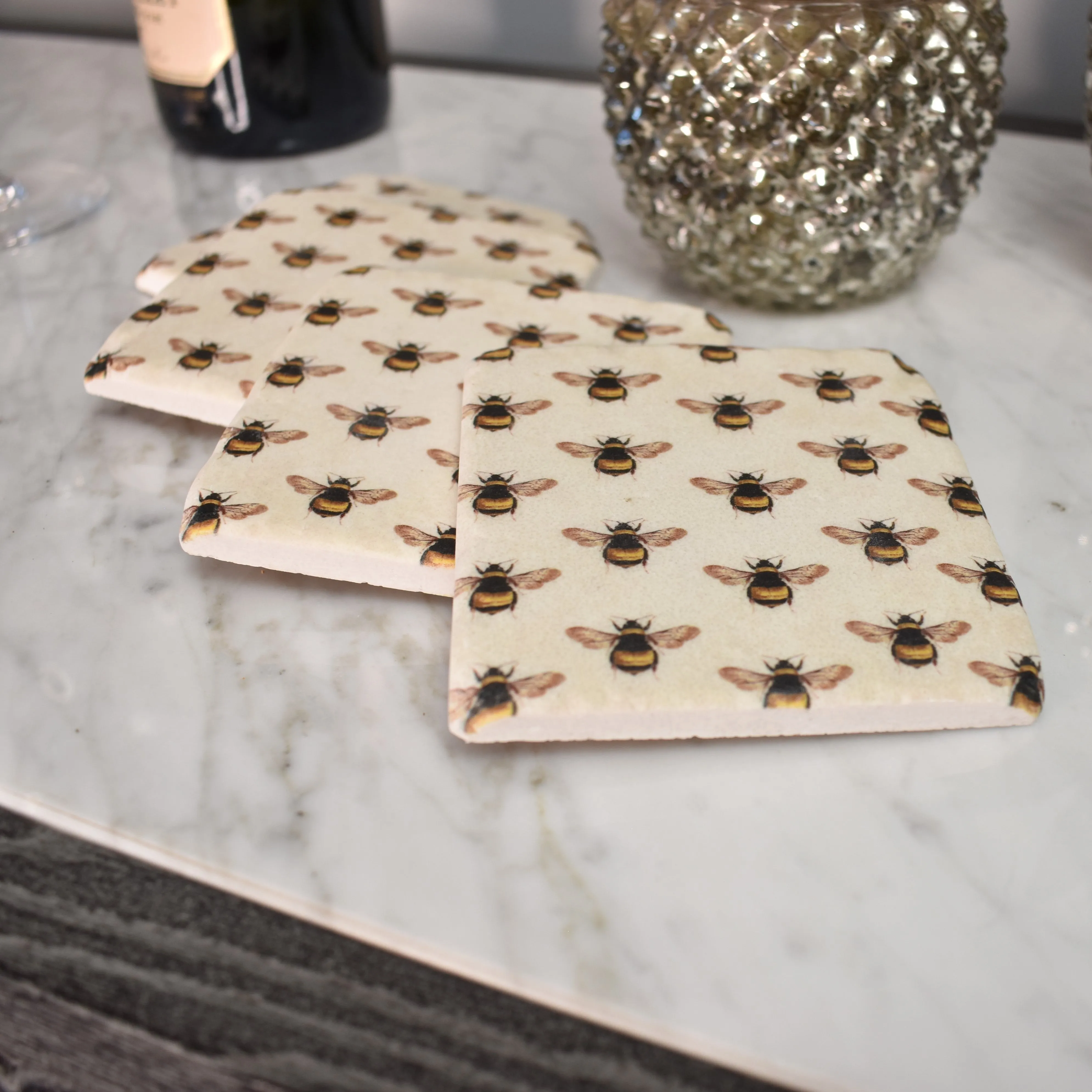 Bee Coasters - Set of Four