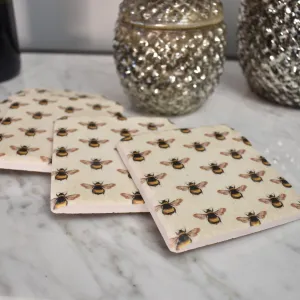 Bee Coasters - Set of Four