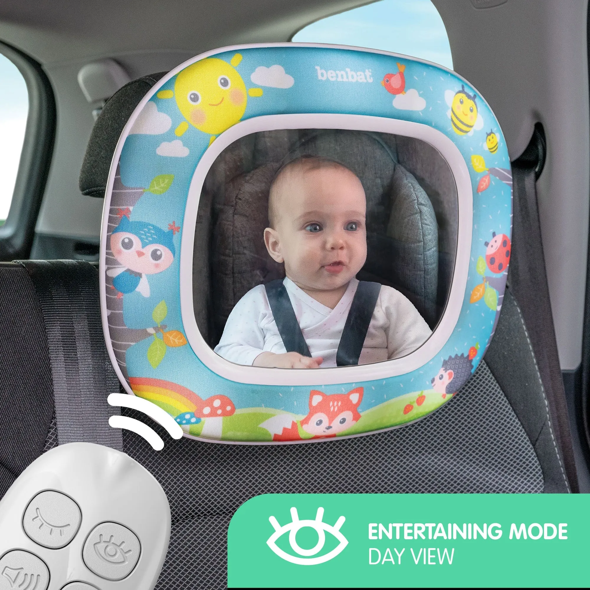 Benbat - Night & Day Car Mirror Forest fun