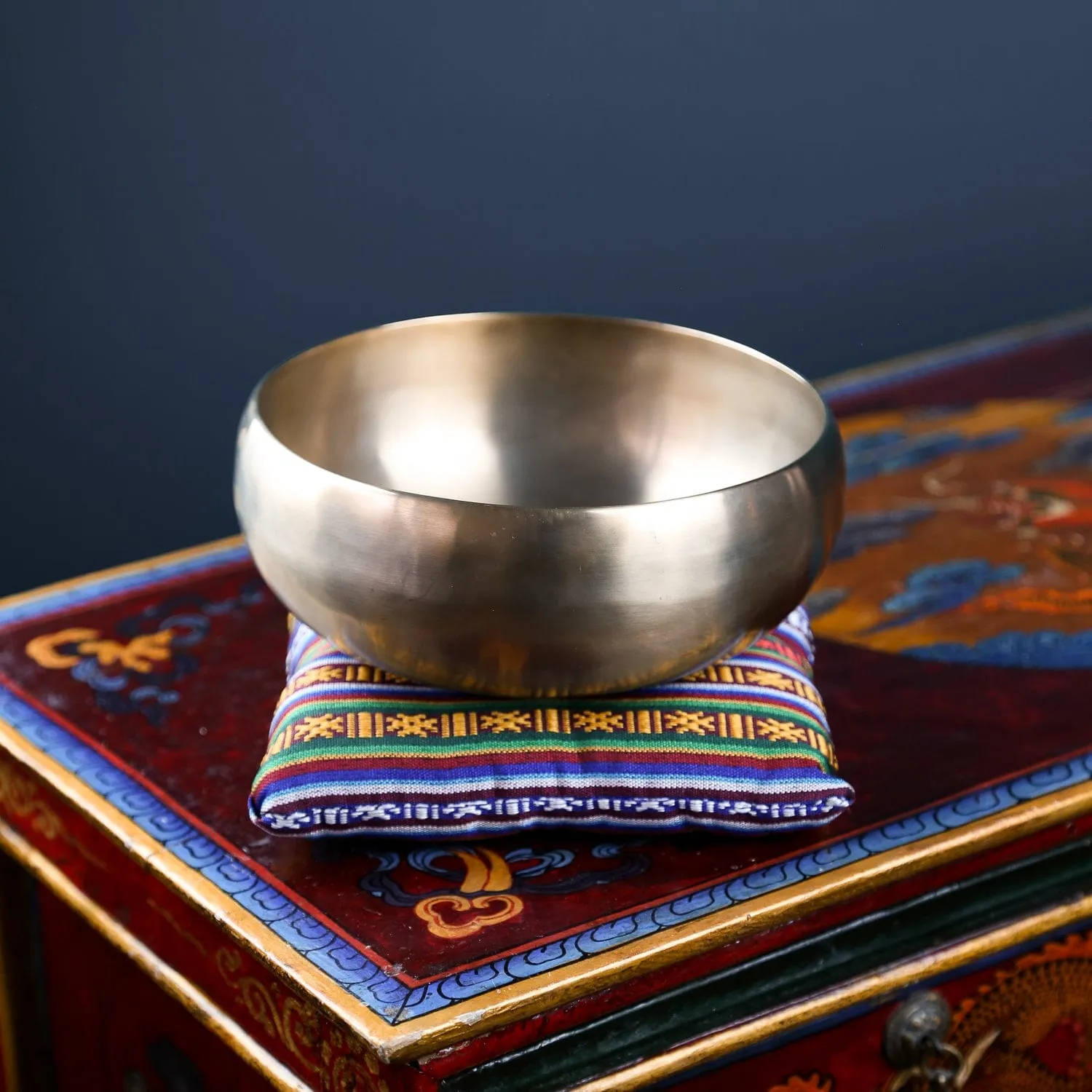 Bhutanese Tradition Singing Bowl Pillow