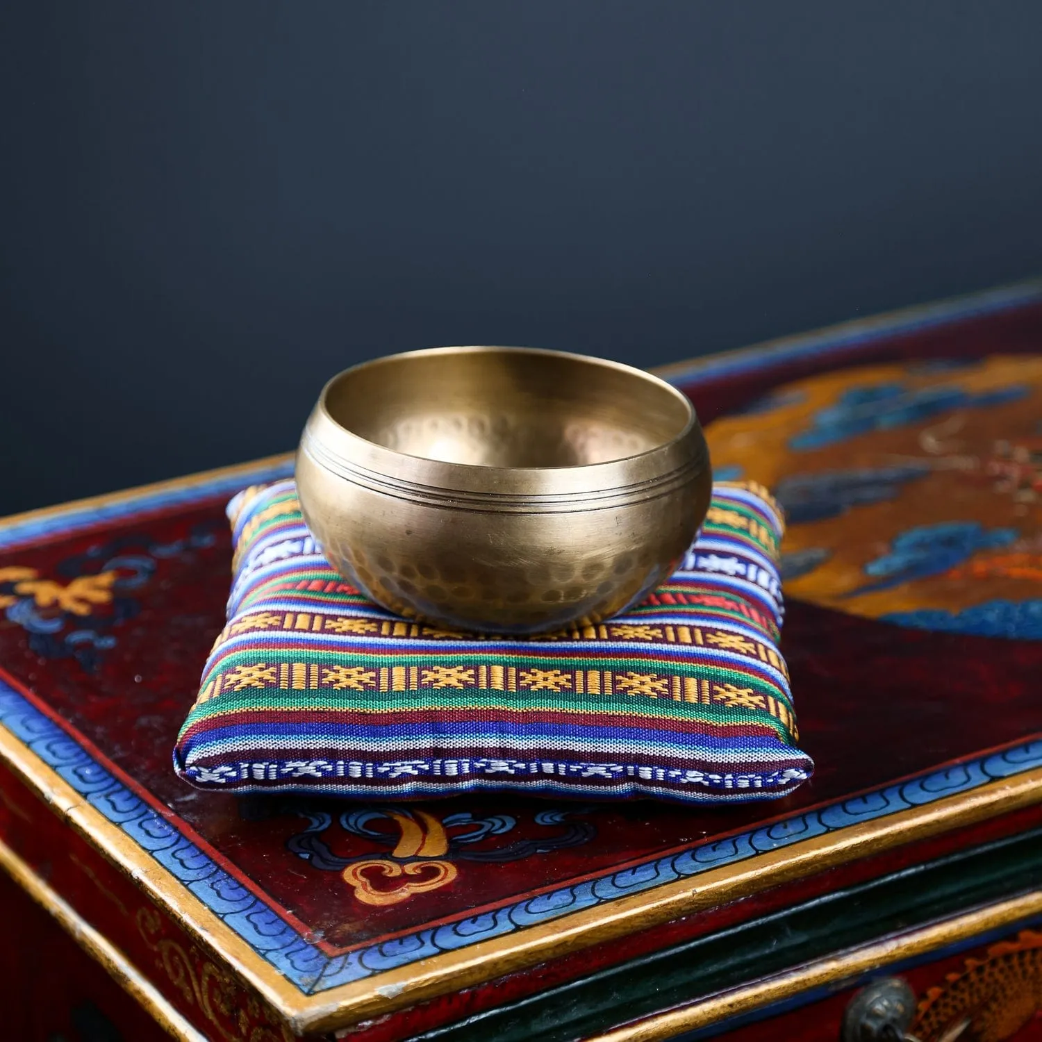 Bhutanese Tradition Singing Bowl Pillow