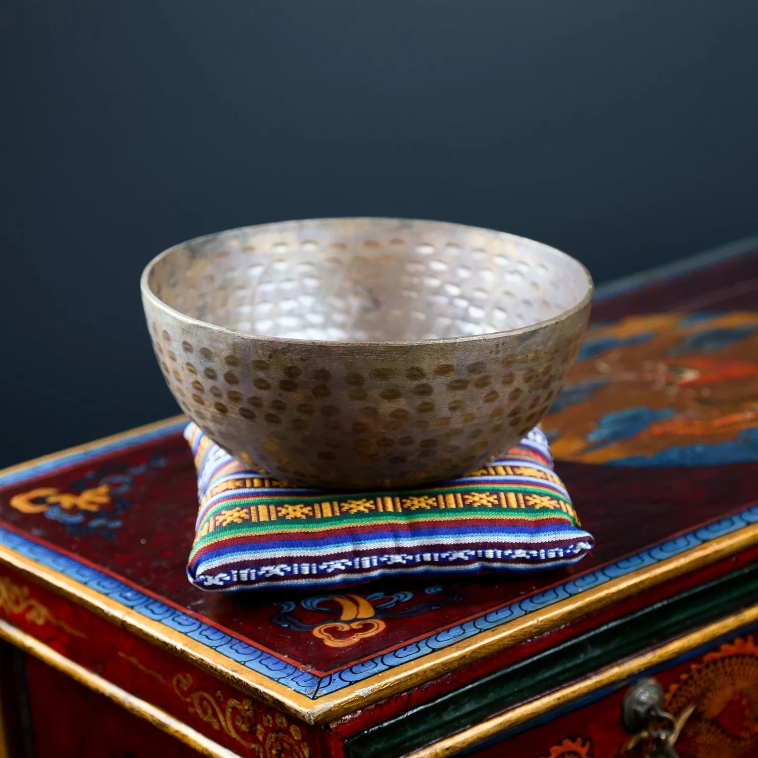 Bhutanese Tradition Singing Bowl Pillow