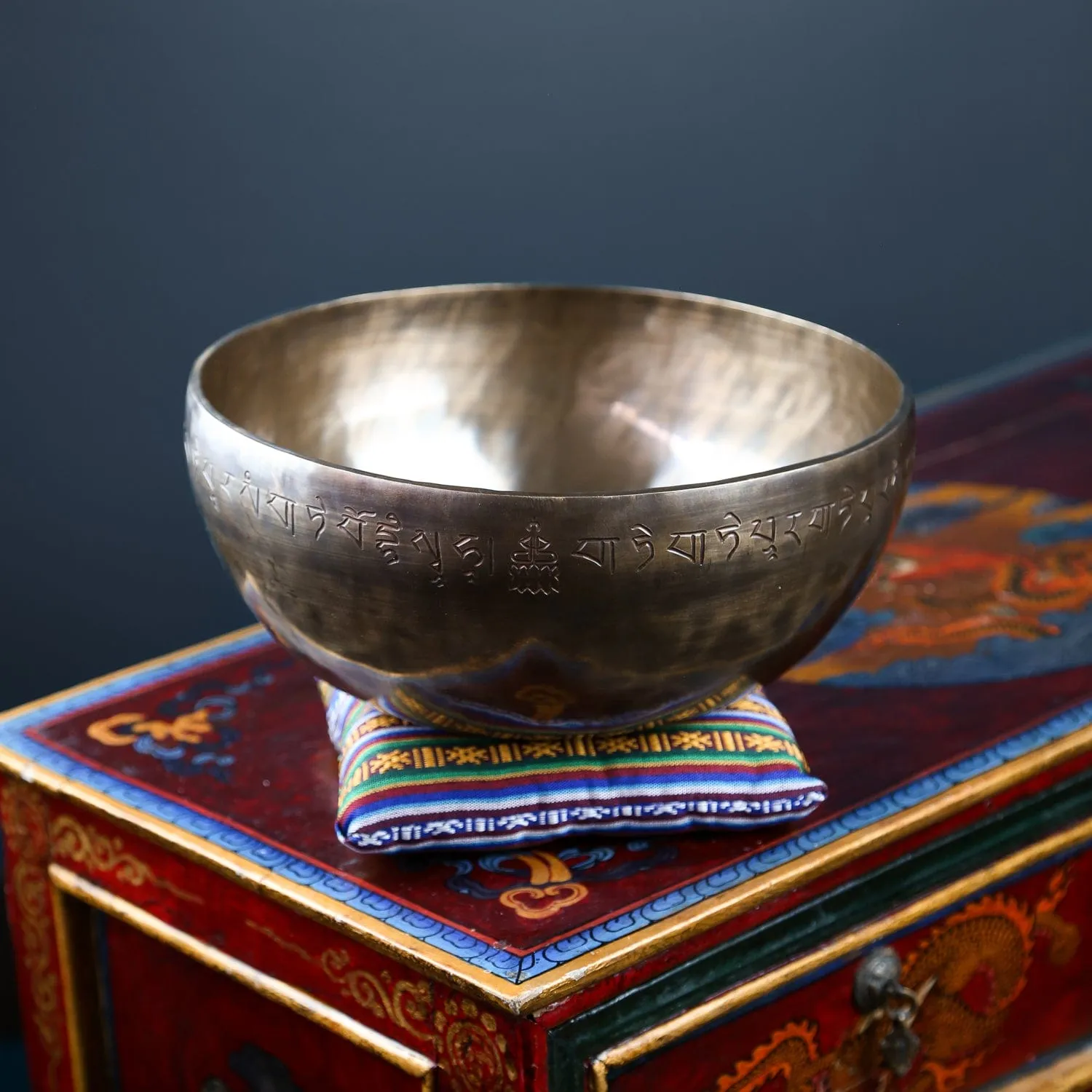 Bhutanese Tradition Singing Bowl Pillow