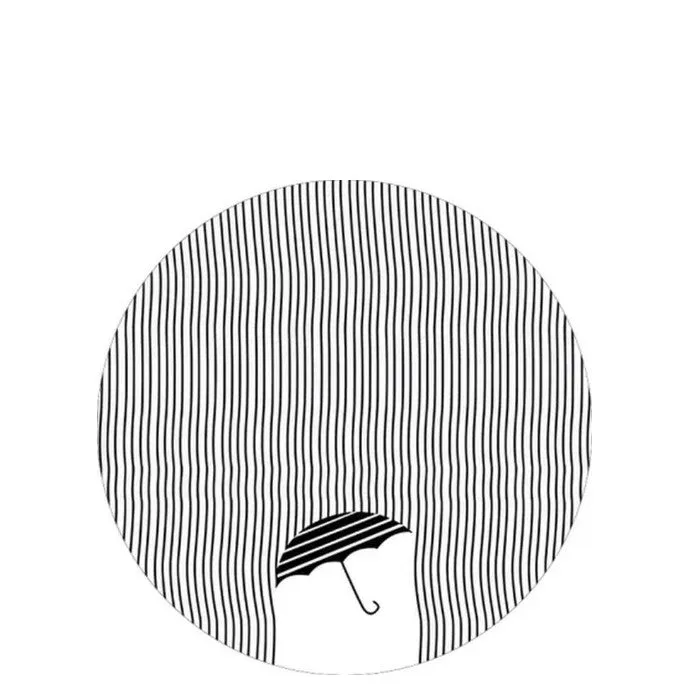 Black & White Coaster Set - Glass