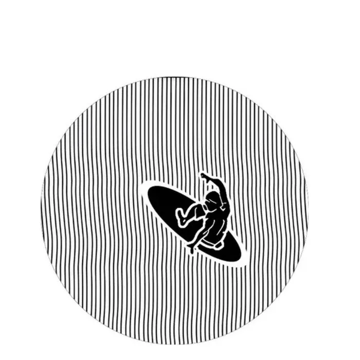 Black & White Coaster Set - Glass