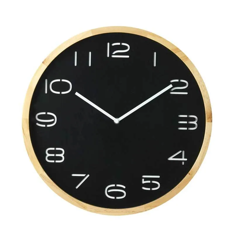 Black Leni Wall Clock (41.5cm)
