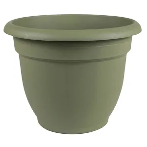 Bloem 20-56412 Self-Watering Planter, 12 in Dia, 13 in W, Round, Plastic, Living Green