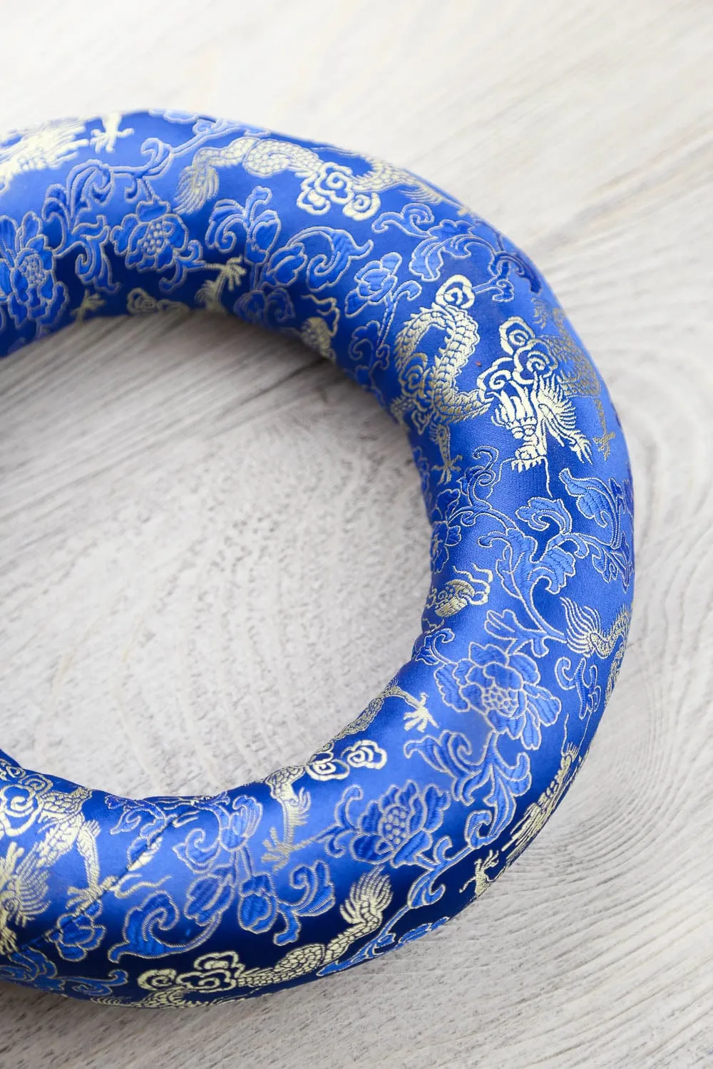 Blue Large Singing Bowl Ring Cushion